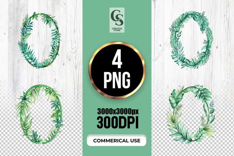 Greenery Border Clipart