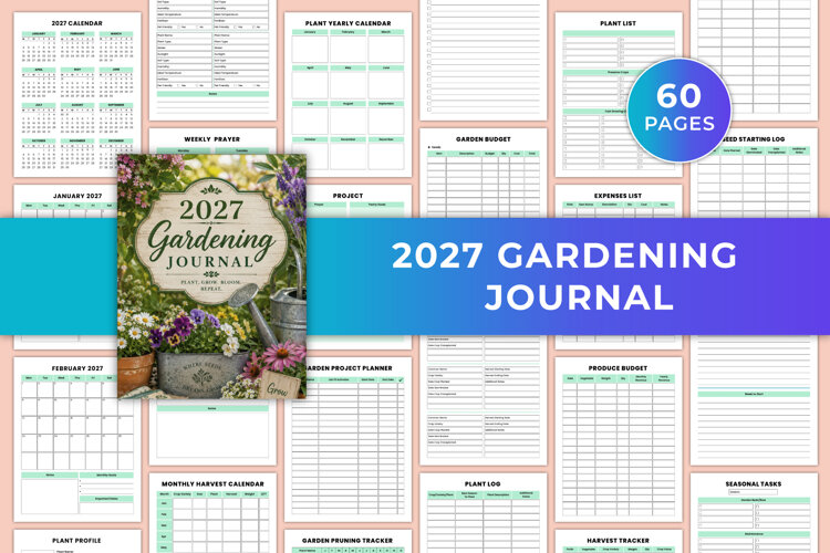 2027 Gardening Journal | Garden Planner & Plant Care example image 1