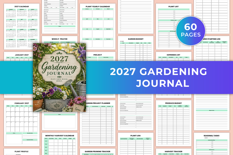2027 Gardening Journal | Garden Planner & Plant Care