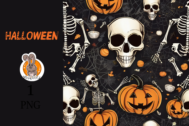 skeleton , halloween, pumpkin
