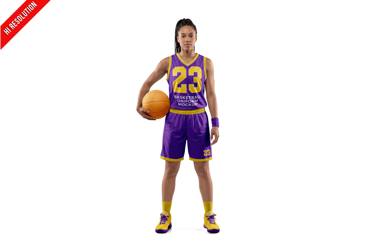 Female Basketball Player Mockup
