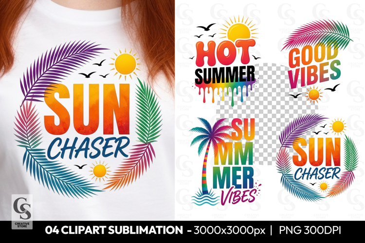 Sun Chaser Summer Clipart PNG