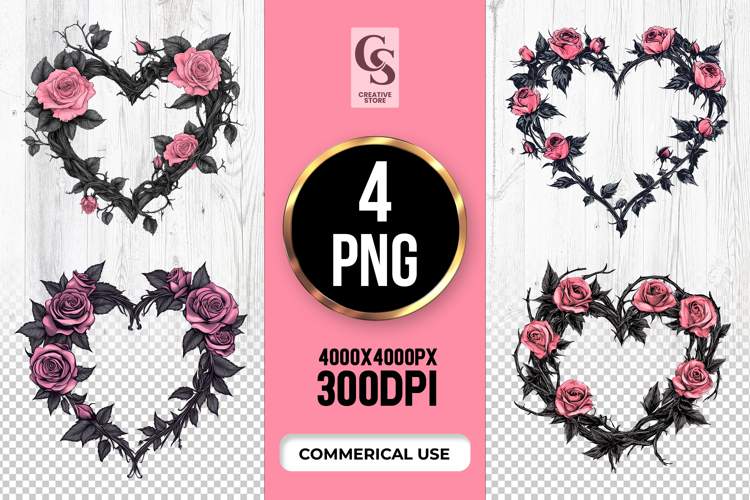  Vintage Rose Clipart Image 2