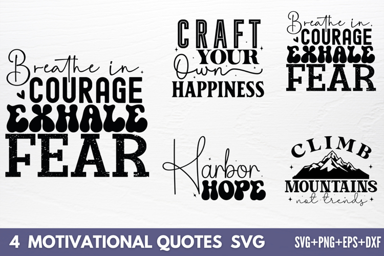 Motivational Quotes Designs SVG