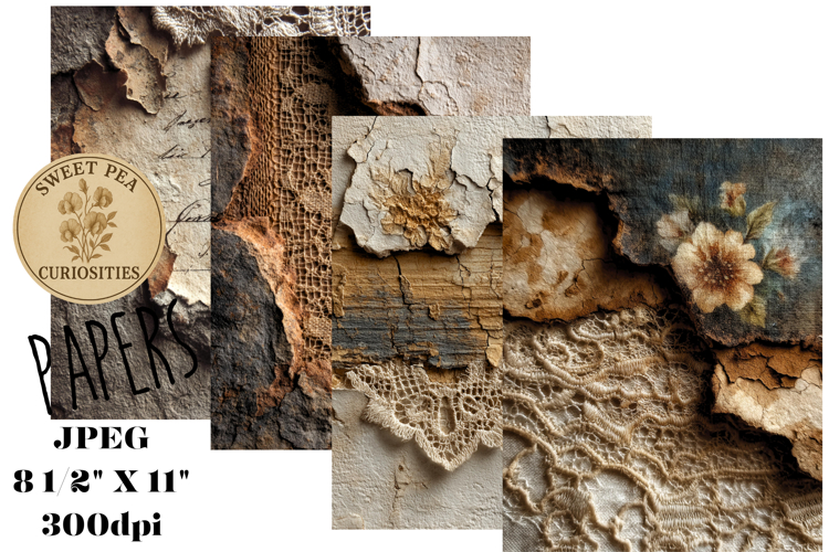 Black, Grunge, Paper, Mixed Media, Papers, Junk Journal