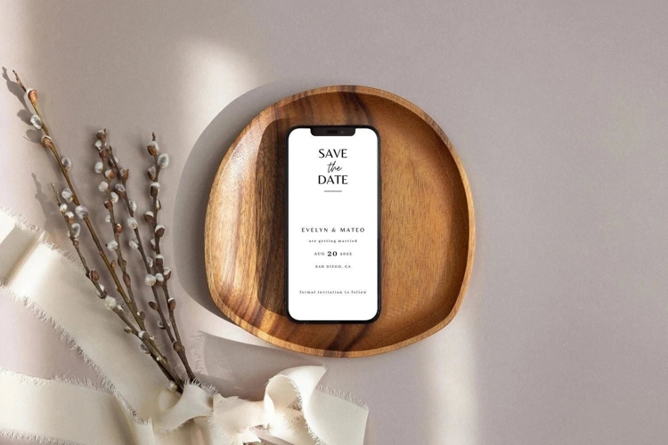 Modern Save the Date Digital Invitation Template