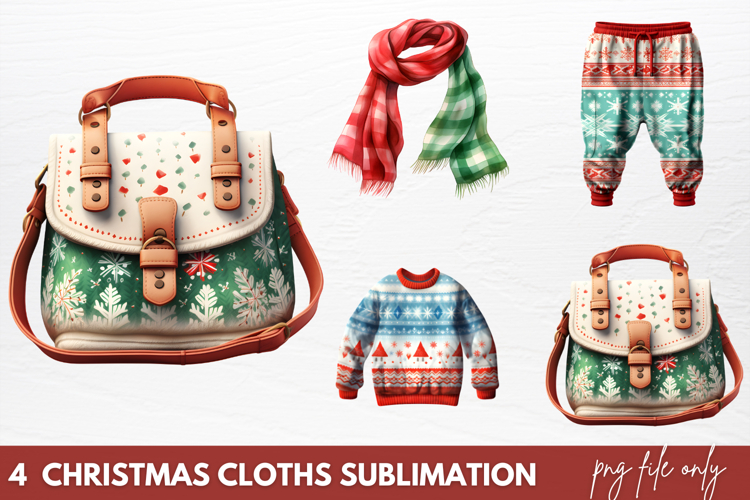 Pink Christmas Collection Sublimation PNG