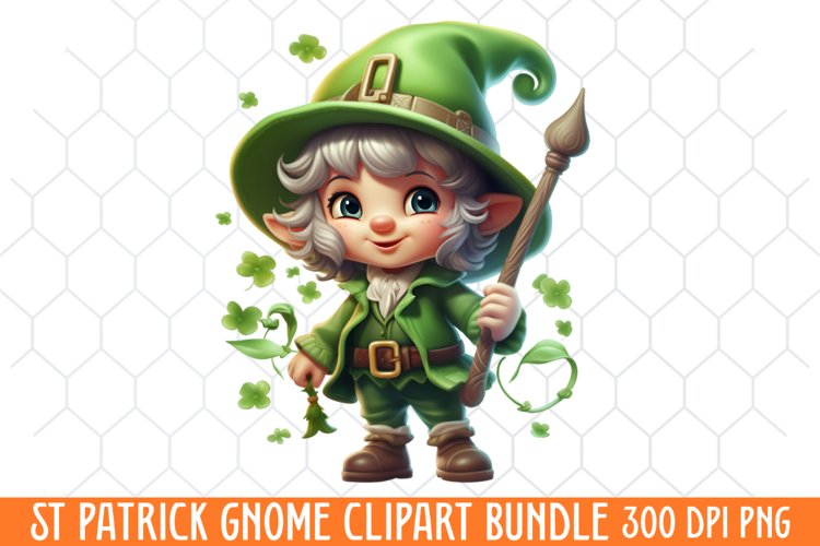 St Patricks gnome Clipart, St. Patricks Day Clipart
