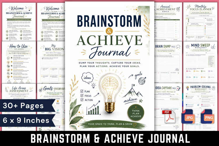 Brainstorm & Achieve Journal example image 1