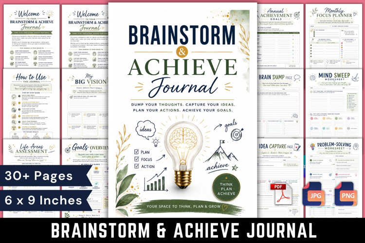 Brainstorm & Achieve Journal