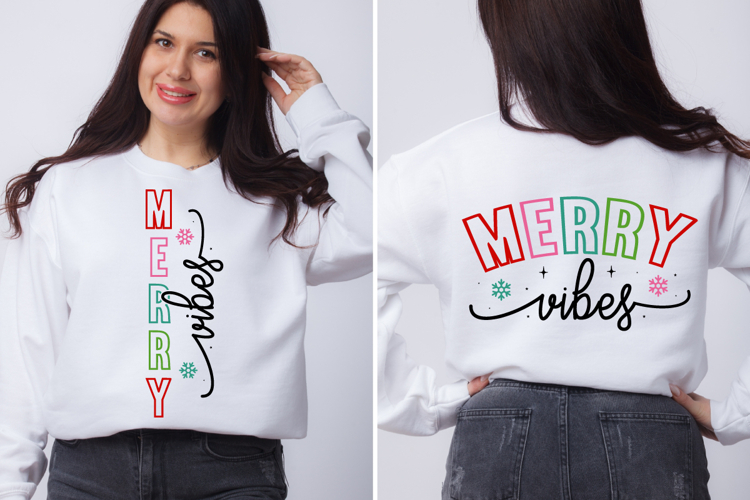 Merry Vibes SVG, Christmas Shirt Svg, Christmas SVG