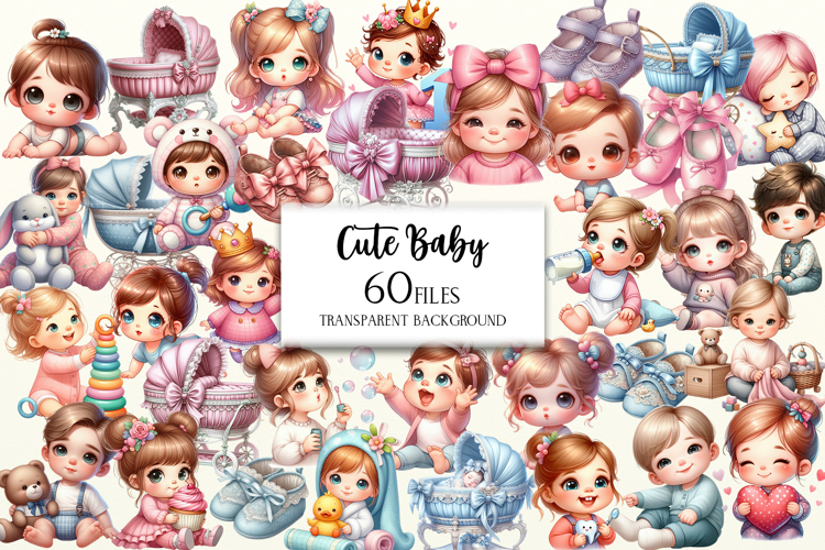 Cute Little Baby Clipart, Little Baby PNG