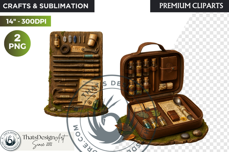 Cosy Witchs Apothecary magic Clipart PNG witchcraft graphic