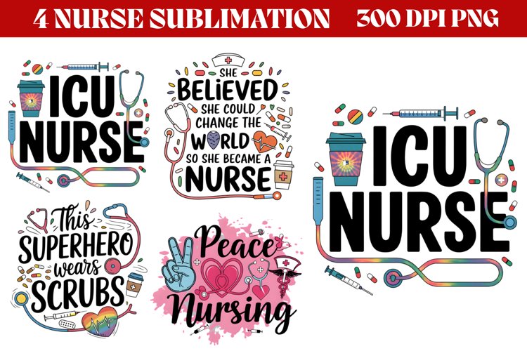 Nurse Sublimation Designs Image 18