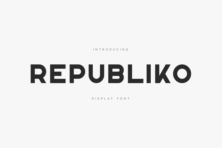 Republiko Modern Bold Display Sans Serif Font