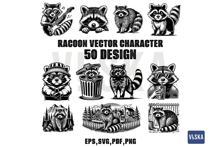 Raccoon Silhouette Image 11