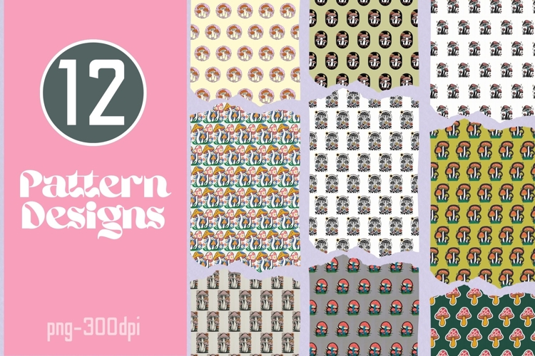 Mushroom   Abstract Pattern Pack