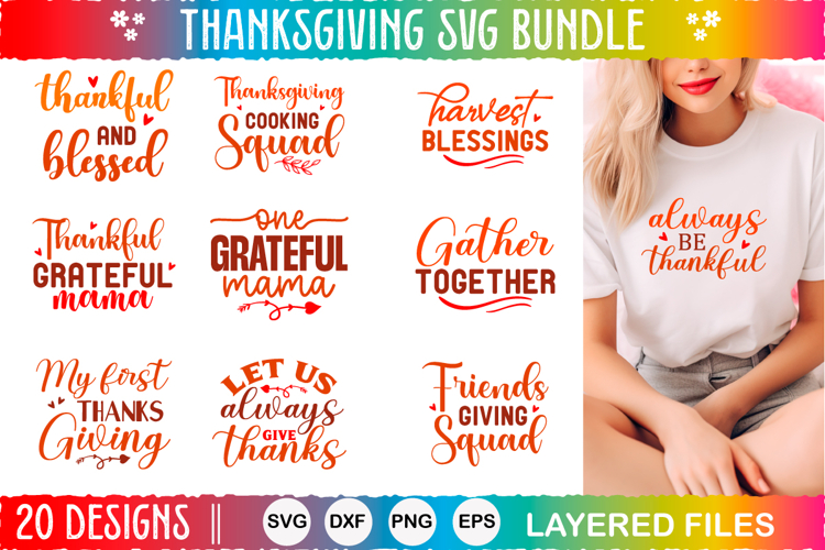 Thanksgiving SVG design Bundle, Thanksgiving 20 designs
