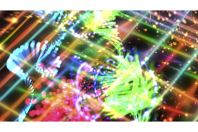 Abstract multicolored textured glowing background example image 1