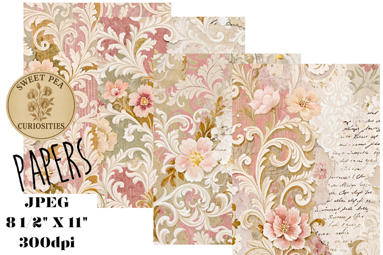 Shabby Chic, Papers, Junk Journal