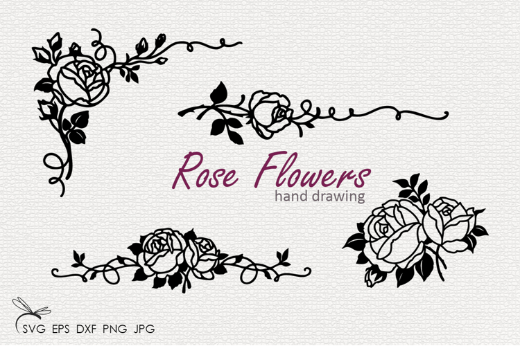 Rose Flowers SVG