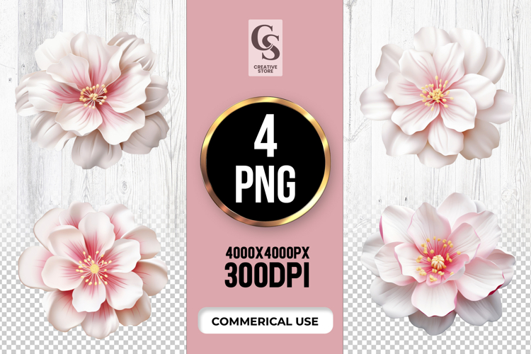 Pink Flower Png Image 17