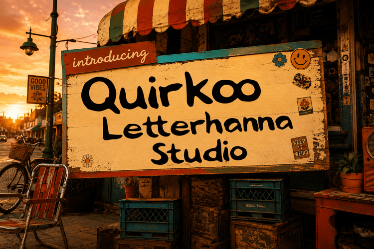 Quirkoo: A Quirky Font for Bold, Playful, Handmade Designs