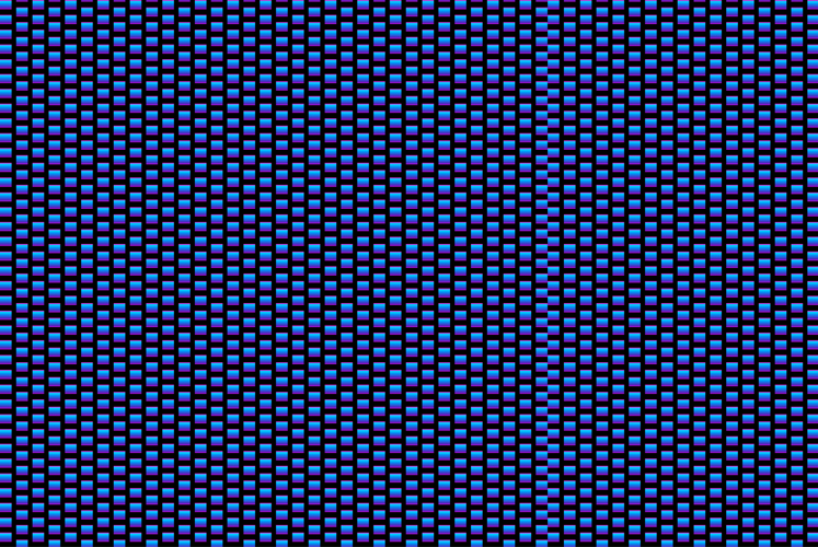 Abstract gradient square pattern in neon Blue background