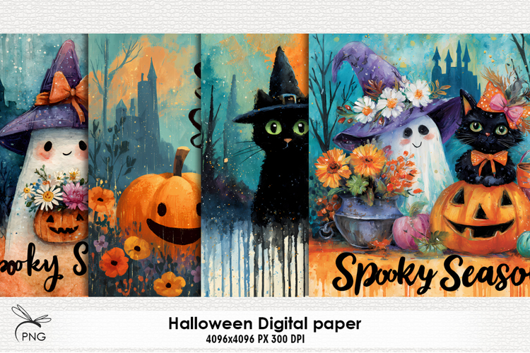 Spooky Season digital paper