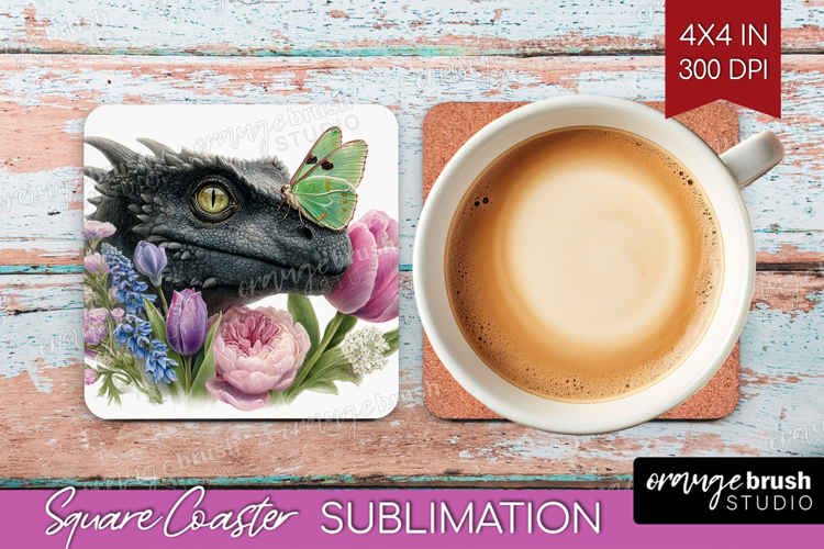 Magical Forest Square Coaster - Fantasy Coaster PNG