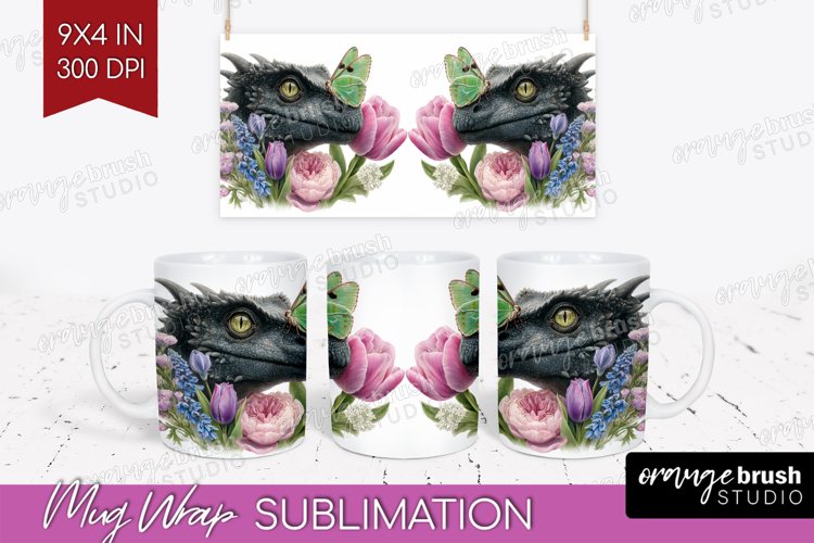Magical Forest Mug Wrap - Fantasy Mug PNG Sublimation