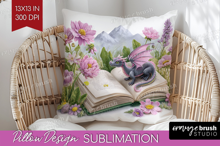 Magical Forest Pillow Sublimation - Fantasy Pillow Cover PNG