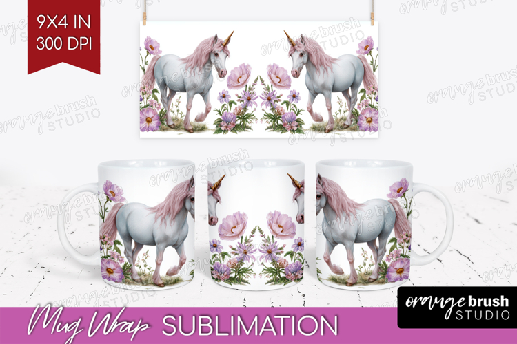 Magical Forest Mug Wrap - Fantasy Mug PNG Sublimation