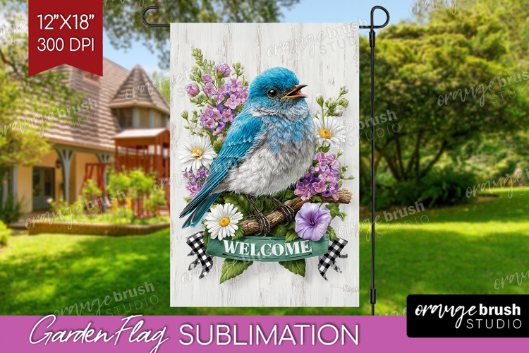 Farmhouse Garden Flag Sublimation - Country Welcome Sign PNG
