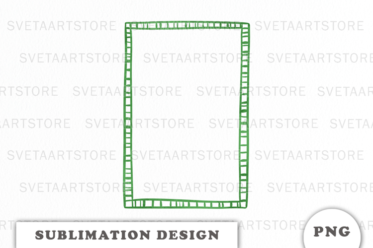 Green Christmas Frame png