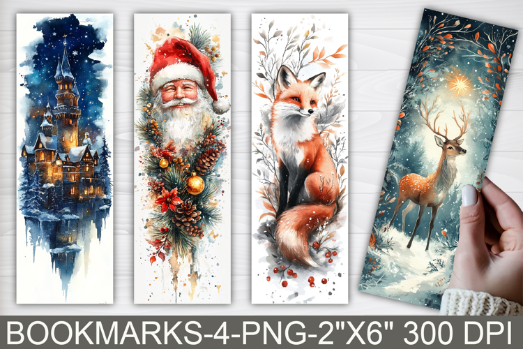 Retro Christmas Printable Bookmarks