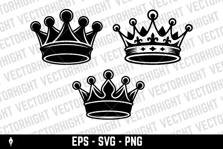 Illustration of a kings crown isolated on white background.