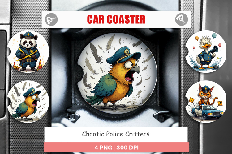Car Coaster Police Chaos Critters