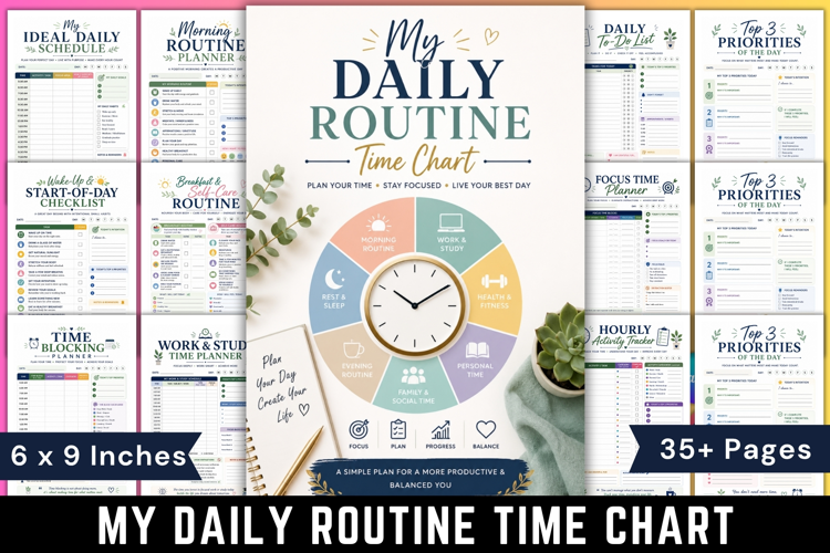 My Daily Routine Time Chart