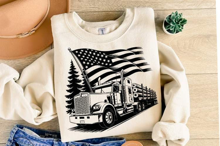 Truck Silhouette Image 14
