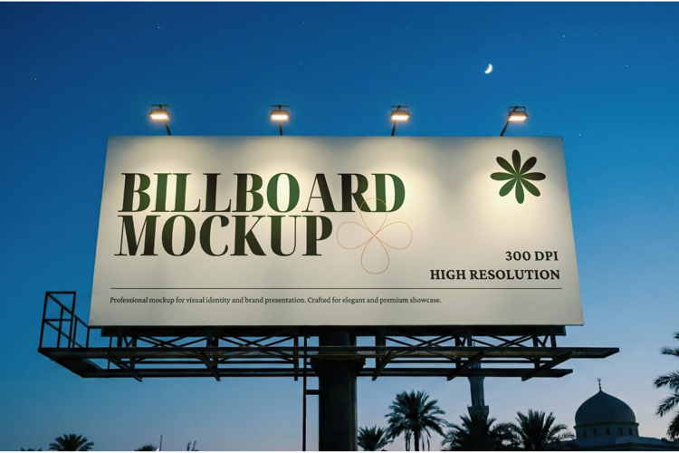 Ramadan Billboard Mockup PSD Template