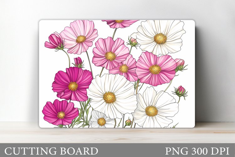 Flowers Cutting Board Design. Flowers Kitchen Cutting Board example image 1