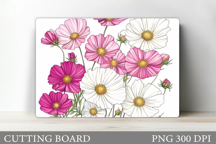 Flowers Cutting Board Design. Flowers Kitchen Cutting Board