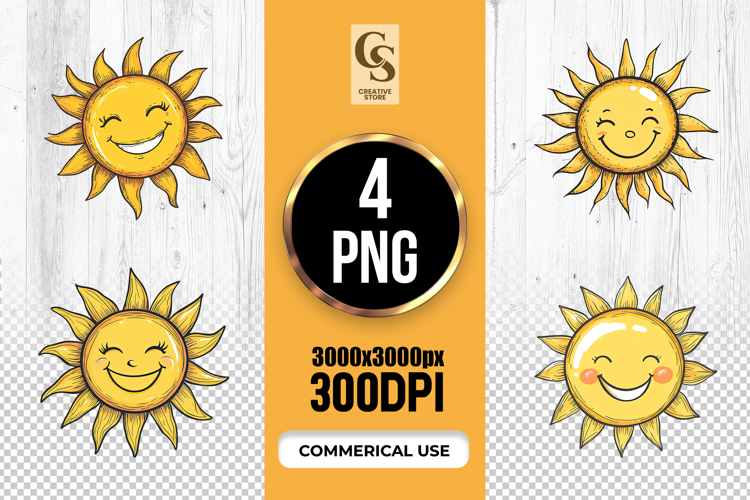 Smiling Sun Clipart
