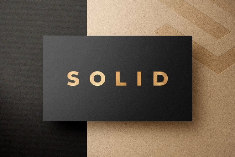 Metallic Foil Logo Mockups example image 1