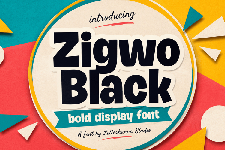 Zigwo Black: A Thick, Chunky Bold Display Font