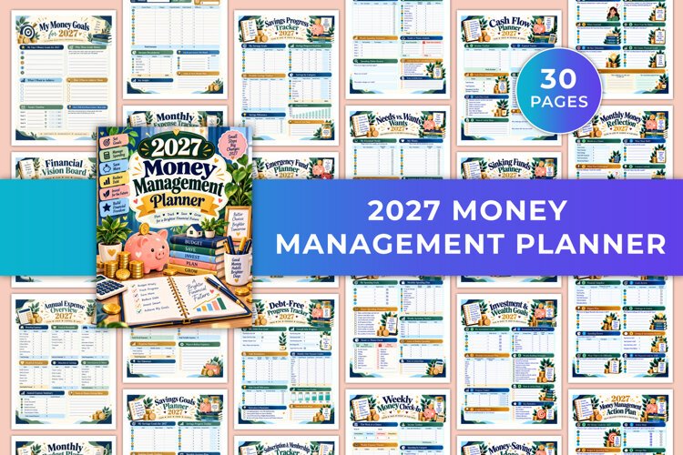 2027 Money Management Planner kdp interiors example image 1