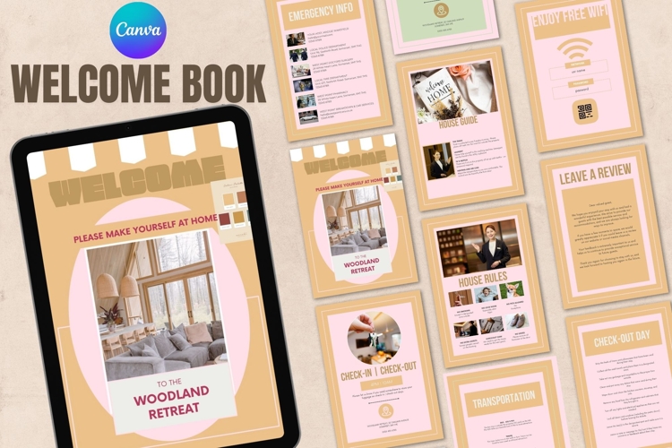 Editable Airbnb Welcome Book Template