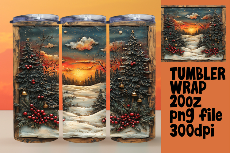 Christmas Tumbler Wrap Image 13