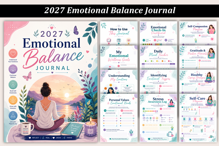 2027 Emotional Balance Journal | Printable